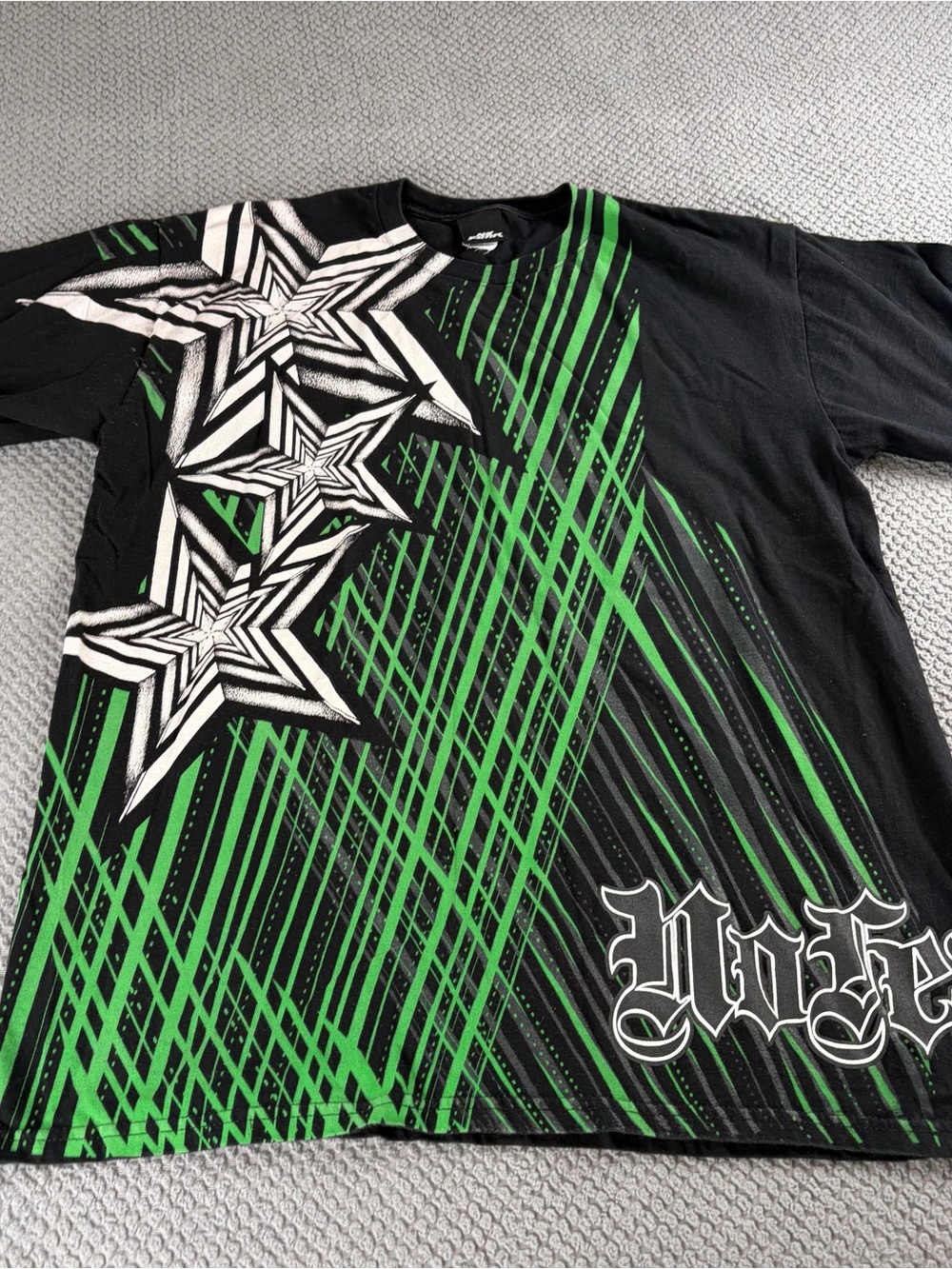 No Fear AOP shirt green stars
